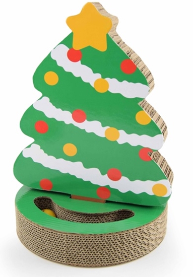 Picture of Christmas Tree Cardboard Scratching Pole for Cats